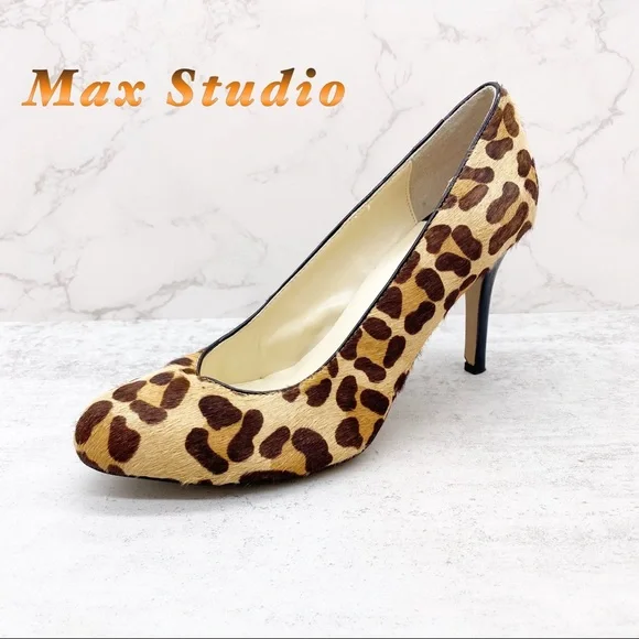 Max Studio Cheetah print Heel 8.5 - Picture 1 of 7